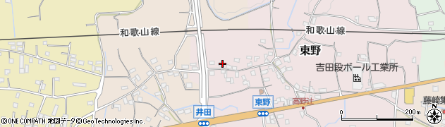 和歌山県紀の川市東野337周辺の地図