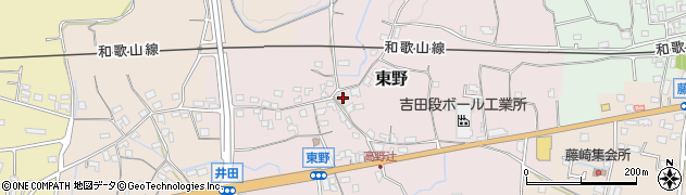 和歌山県紀の川市東野180周辺の地図