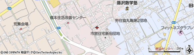 香川県丸亀市新田町61周辺の地図