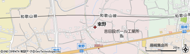 和歌山県紀の川市東野185周辺の地図
