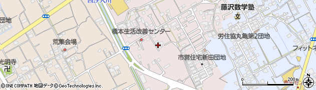 香川県丸亀市新田町117周辺の地図