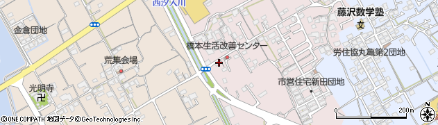 香川県丸亀市新田町127周辺の地図