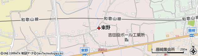 和歌山県紀の川市東野241周辺の地図