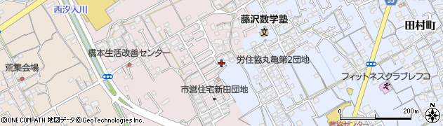 香川県丸亀市新田町65周辺の地図