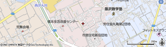 香川県丸亀市新田町100-6周辺の地図