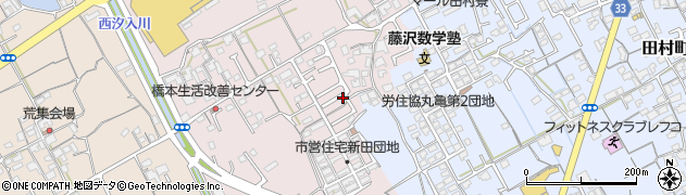 香川県丸亀市新田町63周辺の地図