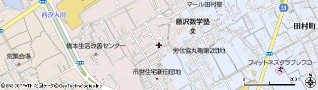 香川県丸亀市新田町68周辺の地図