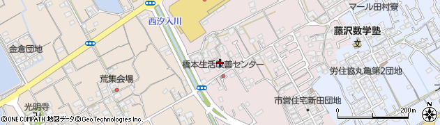 香川県丸亀市新田町132周辺の地図