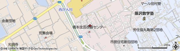 香川県丸亀市新田町197周辺の地図
