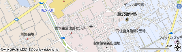香川県丸亀市新田町99周辺の地図