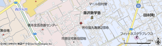 香川県丸亀市新田町76周辺の地図