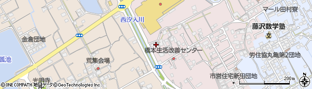 香川県丸亀市新田町140周辺の地図