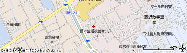 香川県丸亀市新田町134周辺の地図