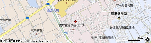香川県丸亀市新田町198周辺の地図