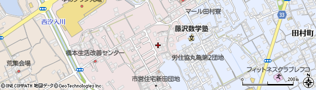 香川県丸亀市新田町69周辺の地図