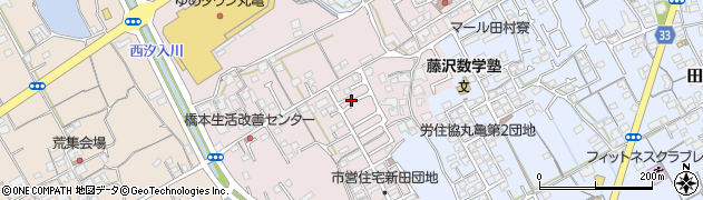 香川県丸亀市新田町95-5周辺の地図