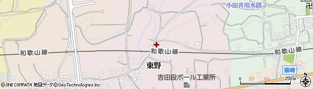 和歌山県紀の川市東野250周辺の地図