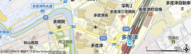 香川県立多度津高等学校周辺の地図