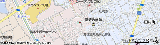香川県丸亀市新田町86周辺の地図