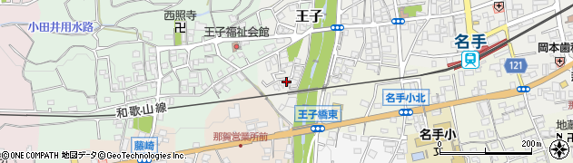 和歌山県紀の川市名手市場1546周辺の地図