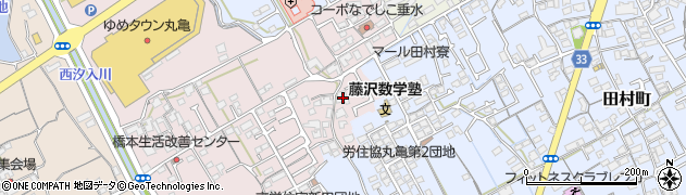 香川県丸亀市新田町81周辺の地図