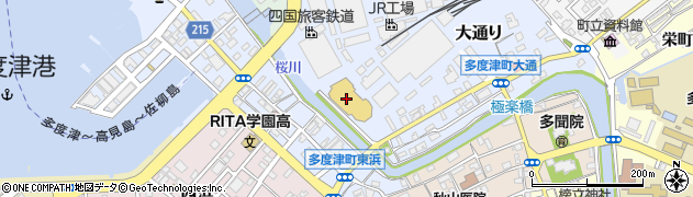 多度津町役場　文化体育振興事業団周辺の地図