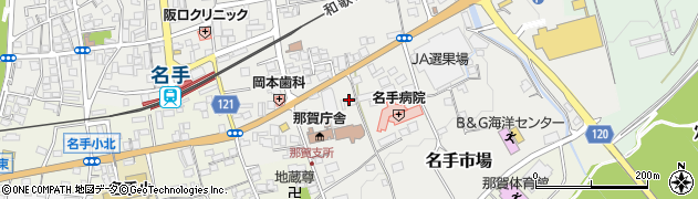 和歌山県紀の川市名手市場148周辺の地図