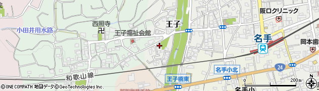和歌山県紀の川市名手市場1544周辺の地図