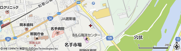 和歌山県紀の川市名手市場331周辺の地図