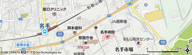 和歌山県紀の川市名手市場288周辺の地図