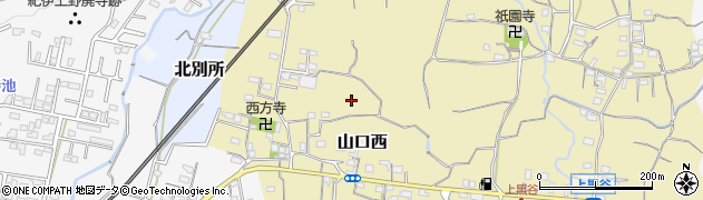 和歌山県和歌山市山口西周辺の地図