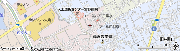 香川県丸亀市新田町235周辺の地図