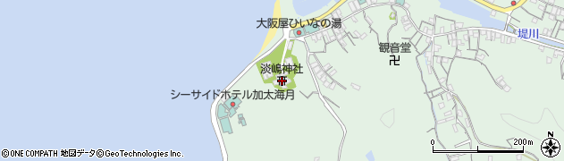 淡嶋神社周辺の地図