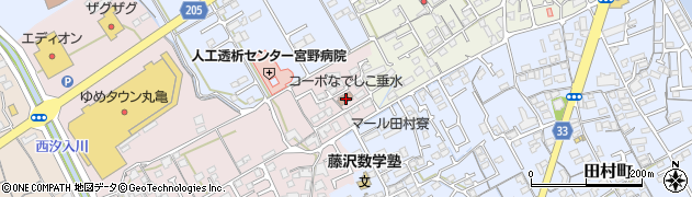 香川県丸亀市新田町233周辺の地図