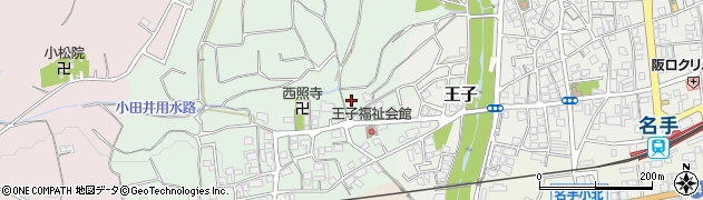 和歌山県紀の川市王子周辺の地図