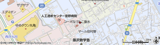 香川県丸亀市新田町236周辺の地図