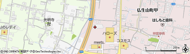 吉野家 １９３号線高松仏生山店周辺の地図
