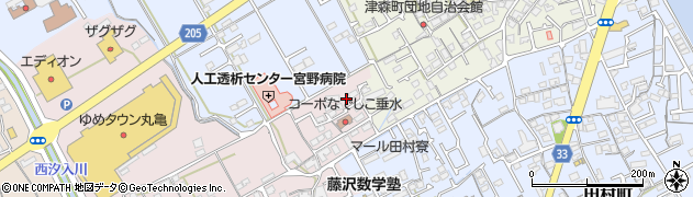 香川県丸亀市新田町237周辺の地図