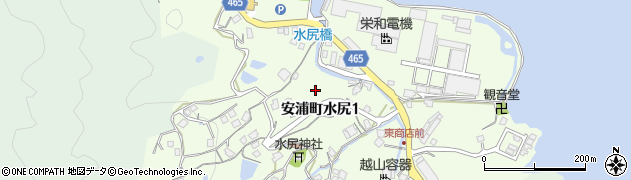 広島県呉市安浦町水尻周辺の地図