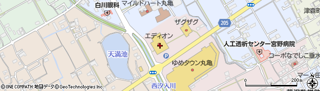 香川県丸亀市新田町169周辺の地図