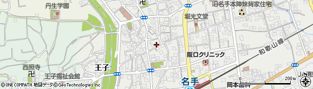 和歌山県紀の川市名手市場1505周辺の地図