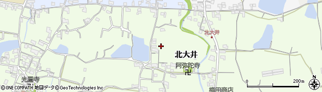 和歌山県紀の川市北大井周辺の地図