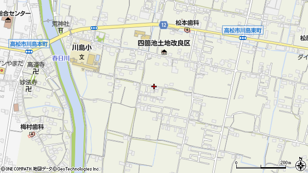 〒761-0443 香川県高松市川島東町の地図