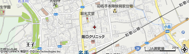 和歌山県紀の川市名手市場91周辺の地図