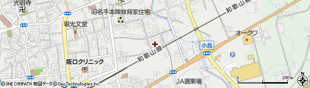 和歌山県紀の川市名手市場240周辺の地図