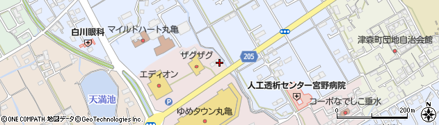 香川県丸亀市新田町179周辺の地図