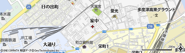 香川県多度津町（仲多度郡）家中周辺の地図