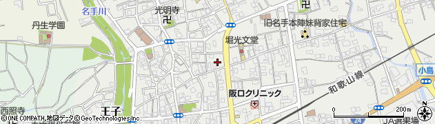 和歌山県紀の川市名手市場690周辺の地図