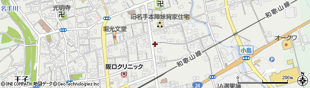 和歌山県紀の川市名手市場173周辺の地図