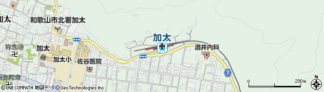 加太駅周辺の地図
